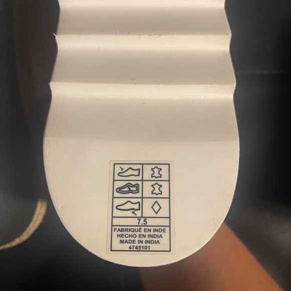 ❌Sold❌Free People Santorini Espadrille Platform Sandal Sz 7.5 RoseGold Leather - Picture 5 of 7